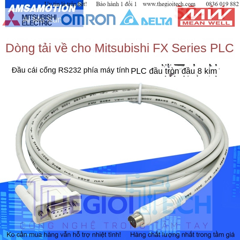 Cáp SC-11 Thích Hợp C/3U Truyền Thông Dữ Liệu RS232 Nối Tiếp - Màu Trắng - 5m