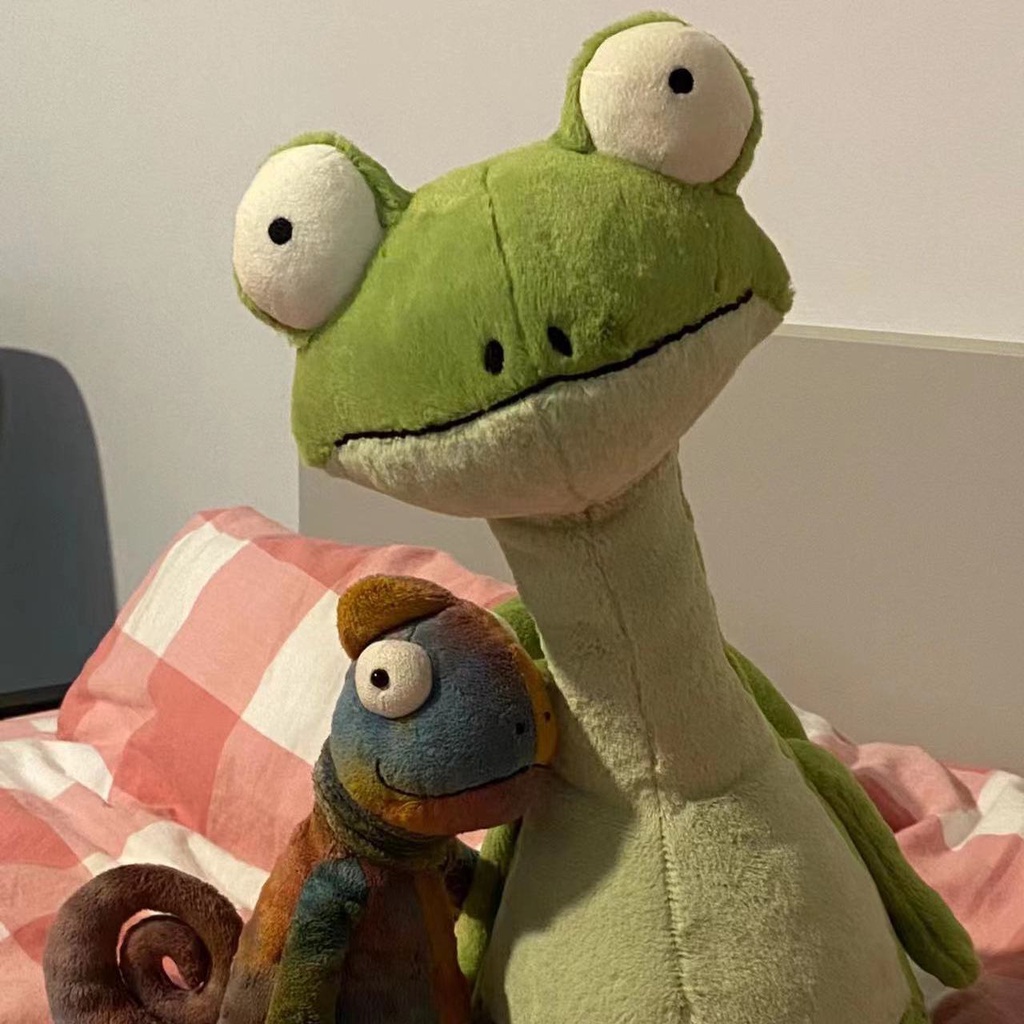 Jellycat  Cactus Chameleon Vui nhộn Sáng tạo Cactus Chameleon Quà tặng sinh nhật cho trẻ em Búp bê nhồi bông