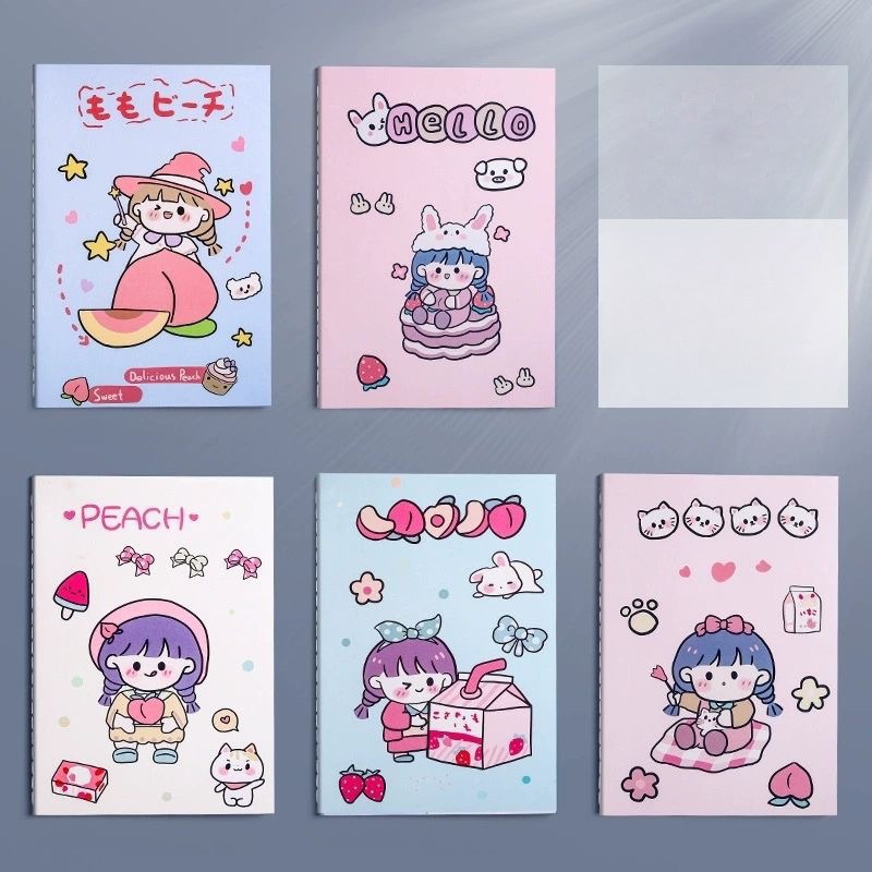 Vở kẻ ngang A5 30 trang , 80gsm hình cô gái ngẫu nhiên