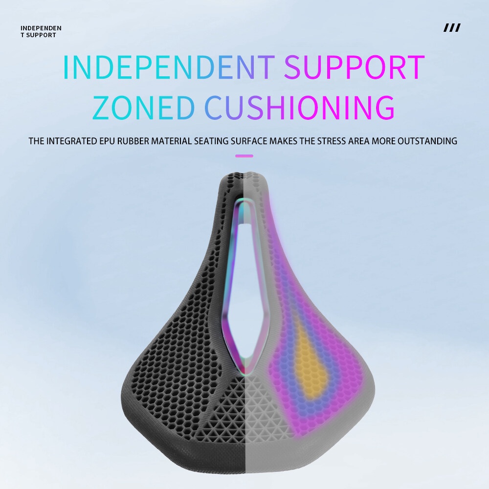 Eslnf 3d yên xe đạp mtb yên xe in 3d yên tổ ong yên xe mũi ngắn rỗng bộ phận yên xe đạp