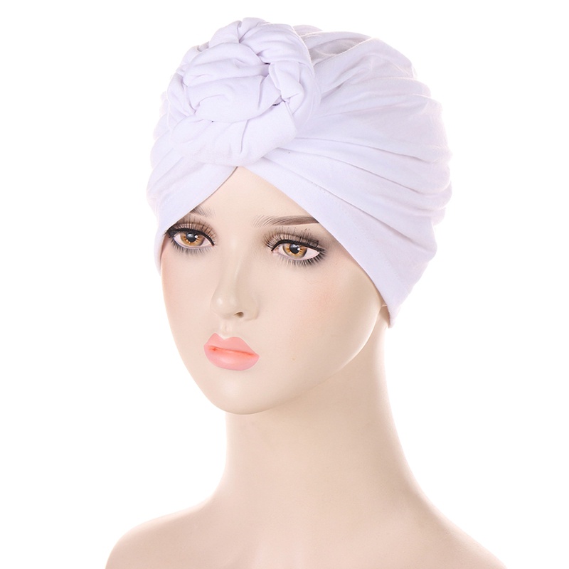 1 Mũ Turban Thắt Nút Trước Họa Tiết Hoa Thời Trang Cho Nữ