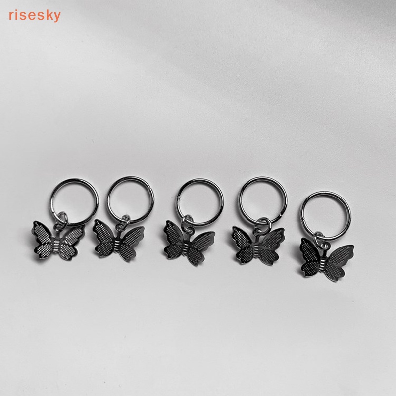 Set 10 Kẹp Tóc Kim Loại Hình Bướm DIY Phong Cách Phương Tây Cho Nữ