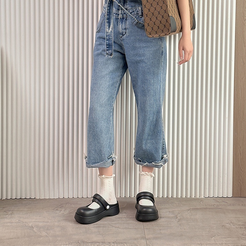 CHUMIAN Dép Mary Jane Đế Mềm Thoải Mái Thời Trang Dành Cho Nữ