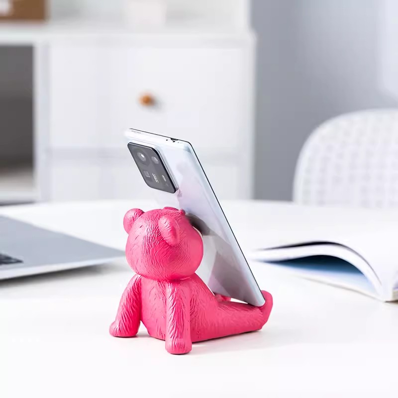 Giá Đỡ Điện Thoại / Ipad Hình Gấu / Dâu Tây Hoạt Hình Dễ Thương