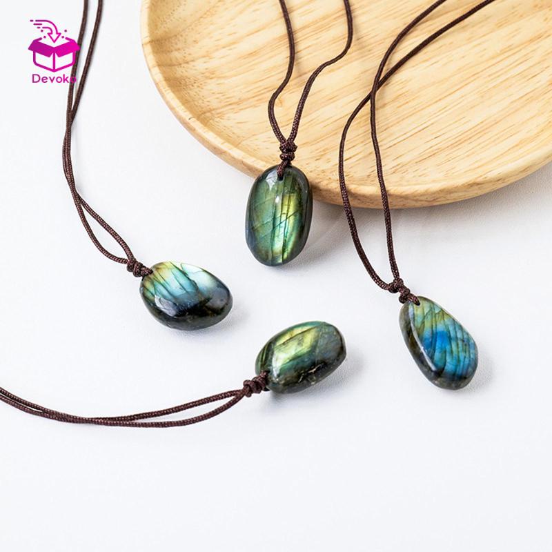 Vòng cổ Mặt Đá Labradorite