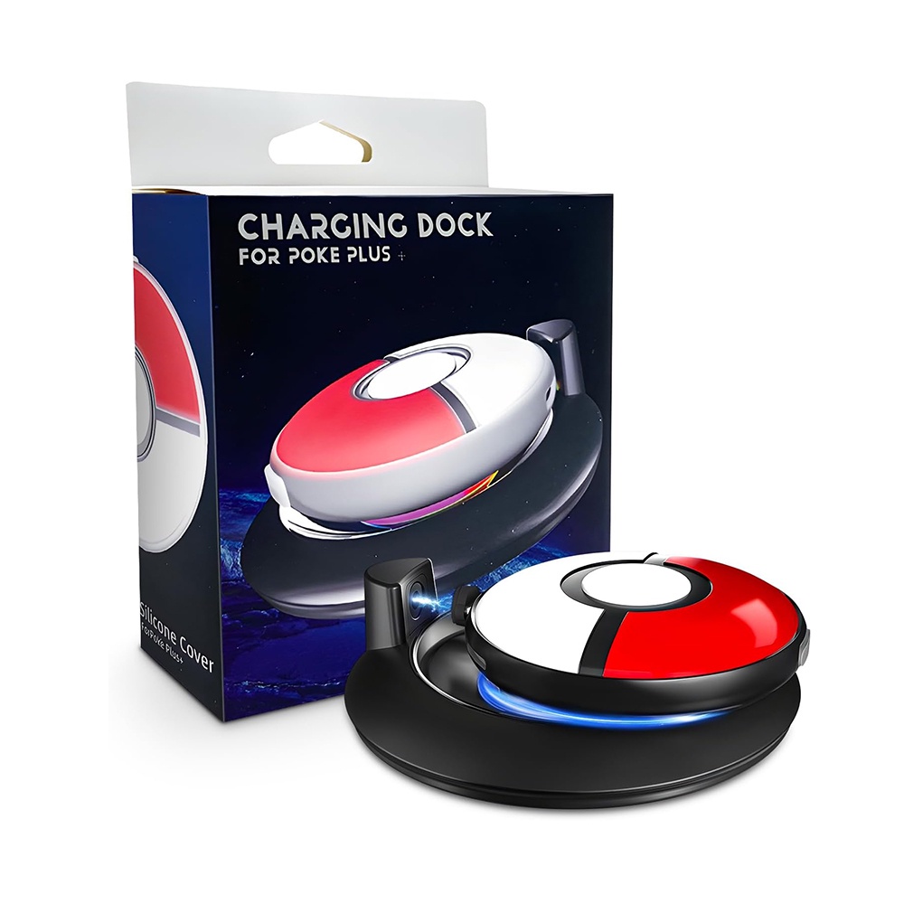 Dock Sạc Không Dây Cho Nintendo Pokemon GO Plus + 2023, RGB Ốp