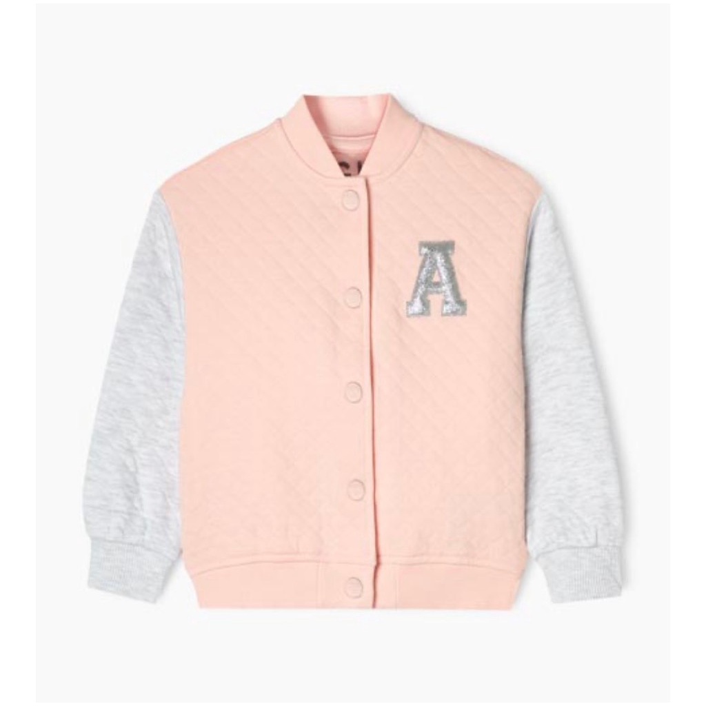 Áo Bomber màu hồng cho bé gái size từ 9-29kg