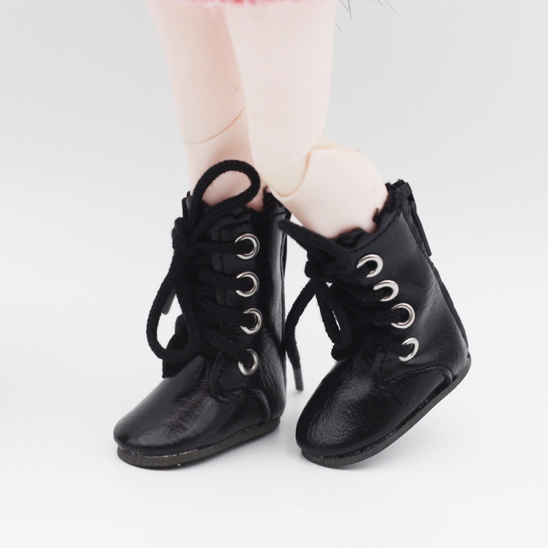 1 đôi giày búp bê cho búp bê 30 cm thời trang high-top boots mini diy dress up toy shoes for handmade 1/6 doll 4.6 * 2.1cm