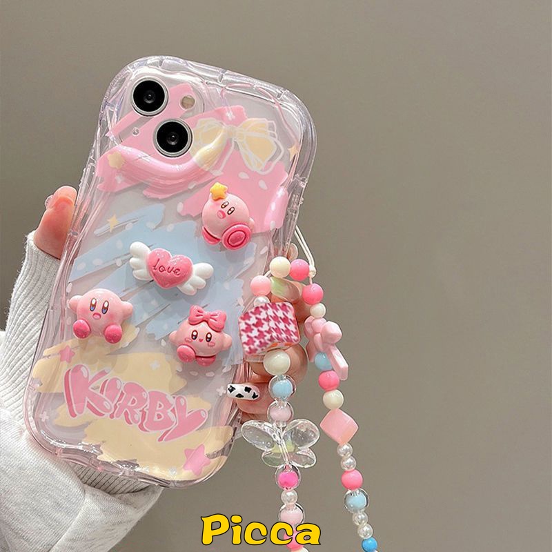 Ốp Điện Thoại Mềm Hình Búp Bê kirby 3d Cho iphone 15 7 8 plus 15 11 13 12 14 pro max 6 6s x xs max se 7plus xr 3d