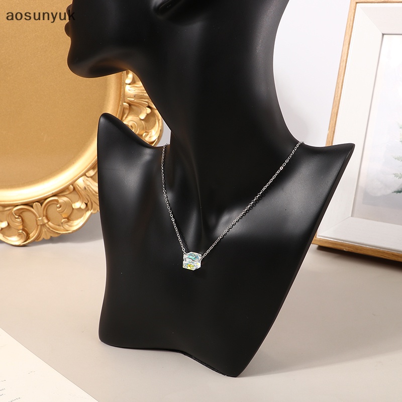 Aosunyuk ab màu cườm vòng tay làm bằng tay vòng tay thời trang pha lê vuông cho phụ nữ trang sức bên có thể điều chỉnh en