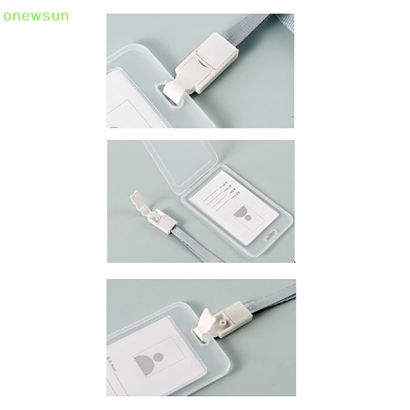 Onewsun bao đựng thẻ trong suốt không thấm nước phụ nữ nam giới chủ thẻ xe buýt sinh viên hộp đựng thẻ tín dụng doanh nghiệp thẻ id ngân hàng tay áo bảo vệ mới