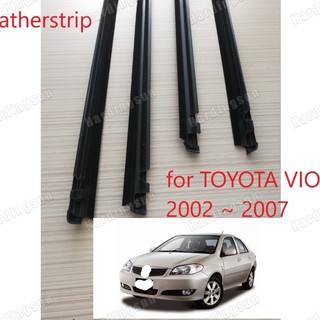 Đối với toyot a vios 2002 2003 2003 2003 2004 2006 thế hệ 1 dấu cửa sổ phong cách, cửa sổ ô tô trim seal cửa ra cho vios