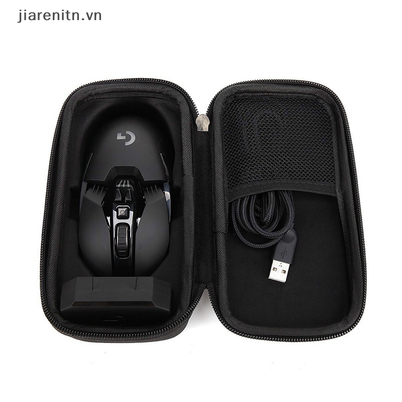Jiarenitn hard eva mice protective case wear-resistant carrying cover storage bag for logitech g pro x superlight / g903 / g502 / g102 / g304 wireless gaming mouse vn