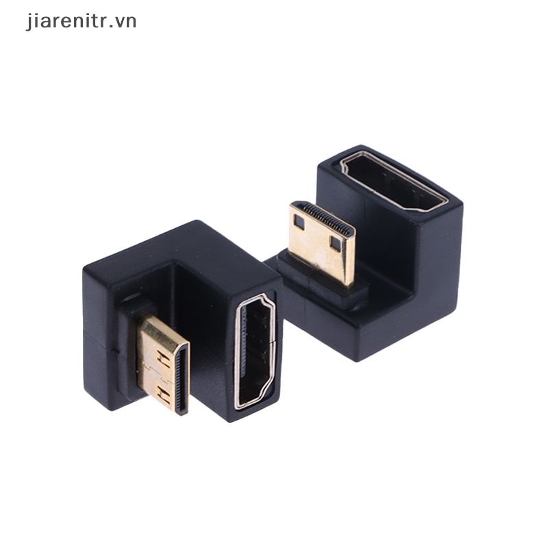 Ji 360 độ angled u-shaped l converter mini hd male to hdmi adapter đầu nối hd vn