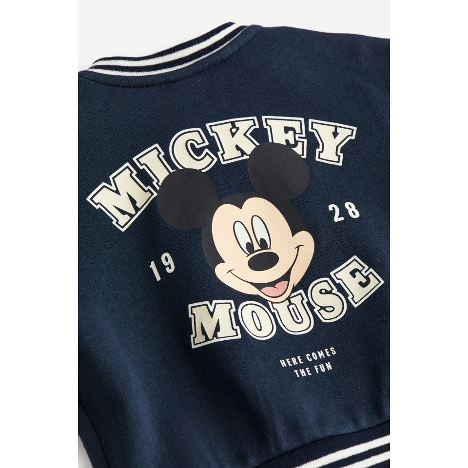 Áo khoác baseball / quần jean mềm HM 6-9m đến 3-4y