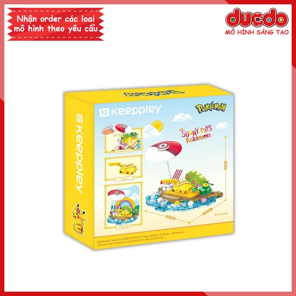 Keeppley K20222 Lắp ghép Pokemon - Đồ chơi Xếp hình Mô hình Pikachu