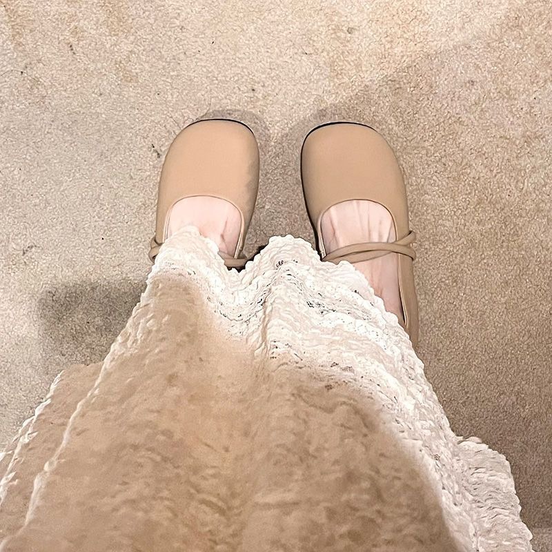 Giày Búp Bê Mũi Tròn Đế Bằng Xinh Xắn Thời Trang Cho Nữ