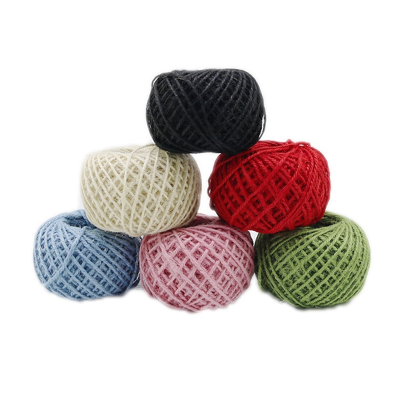 3mm phong cách retro handmade sáng tạo dây gai dầu trang trí bình vật liệu trang trí mặt dây chuyền