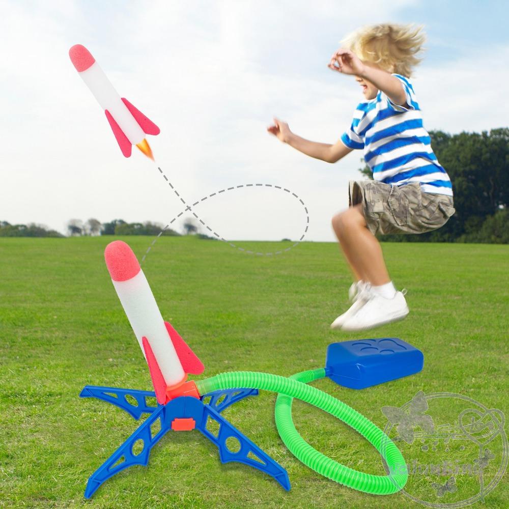 Avalentine foot transmitter bộ đồ chơi trẻ em phát sáng tương tác phóng trò chơi thể thao bay jump sport foot-stepping rocket toys