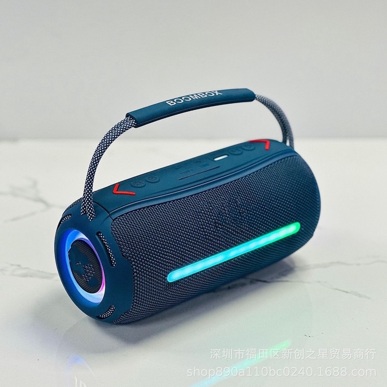 Loa Bluetooth JBL Bombox 360 pro độ đèn leb Bass mạnh Công suất 40W Pin tới 6h