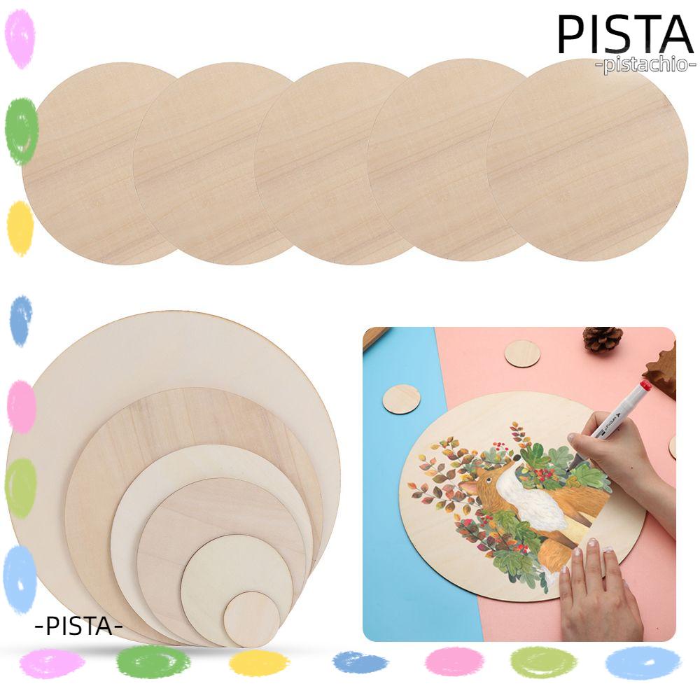 Bộ 3 / 5 / 10 Miếng Gỗ Tròn Dùng Trang Trí Tiệc Cưới Diy Mới
