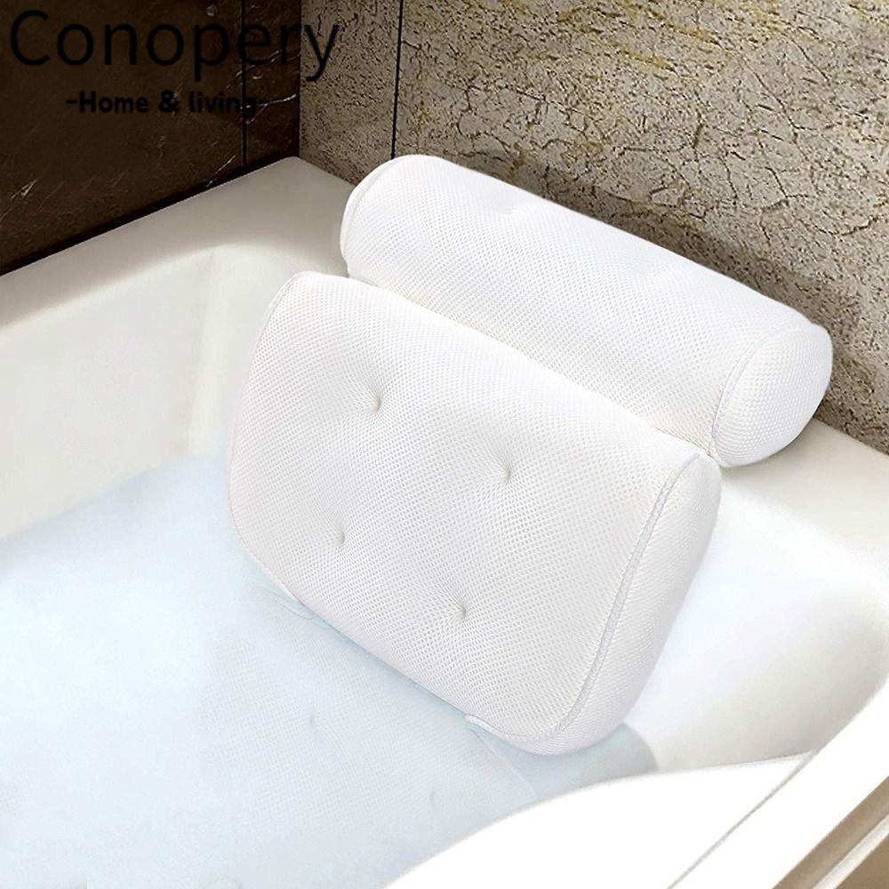 Conopery Gối tắm lưới cổ lưng tựa đầu thoải mái spa bồn tắm sang trọng spa đệm bồn tắm thư giãn