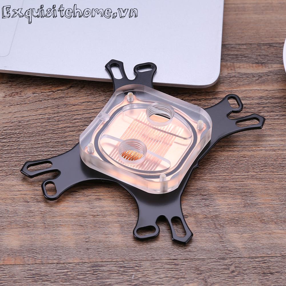 Cpu water block water cooler tản nhiệt làm mát máy tính cho intel amd + vít