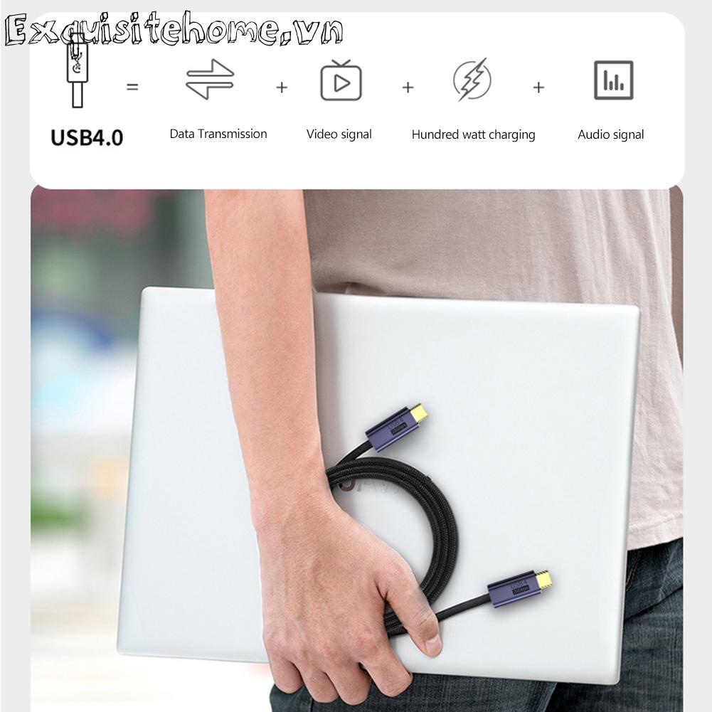 Dây Cáp Sạc Nhanh 20gbps 8k 60hz pd 100w usb 4.0 type-c male Sang male