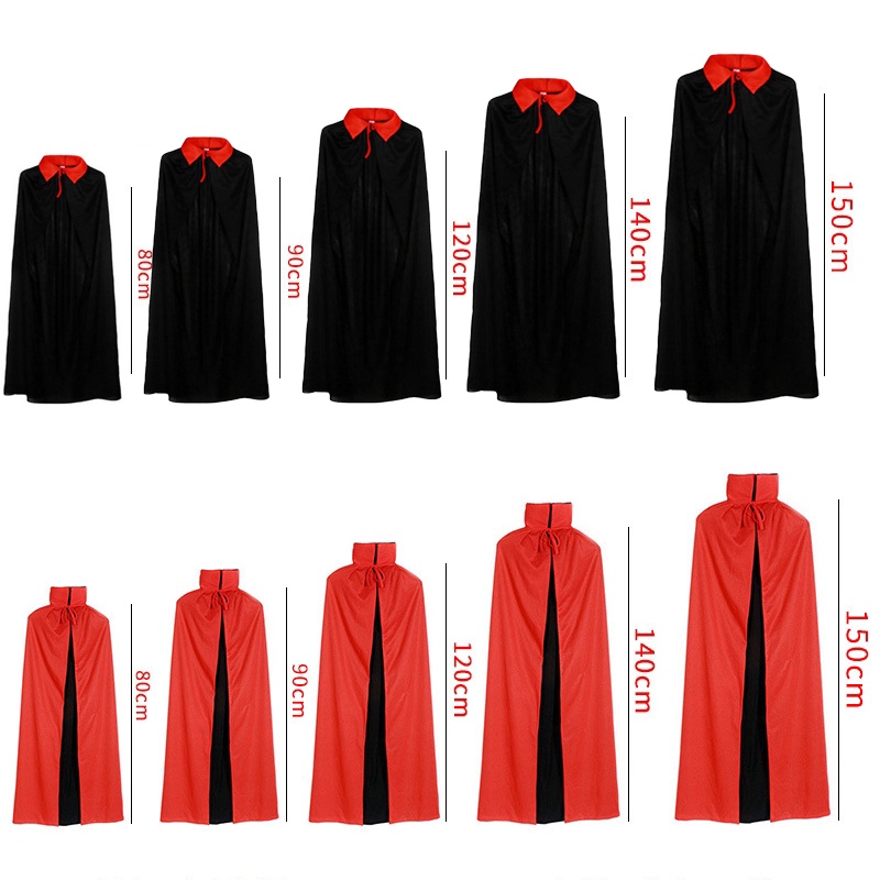 Trang phục halloween phù thủy áo choàng phụ nữ đàn ông cái chết mũ trùm đầu áo choàng