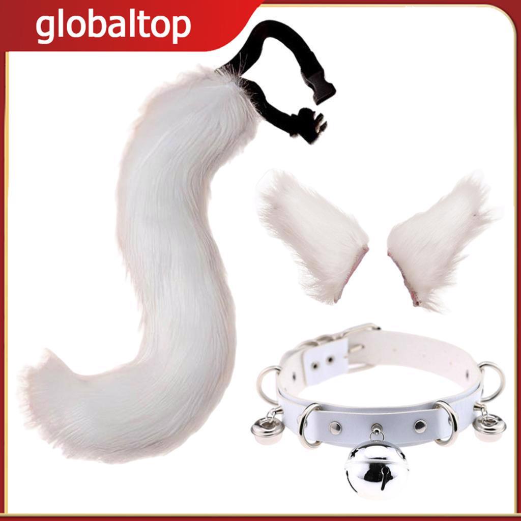 1/2/3 halloween trang phục lạ mắt cosplay trang phục giả lông mèo tai và đuôi bộ dễ thương và vui tươi