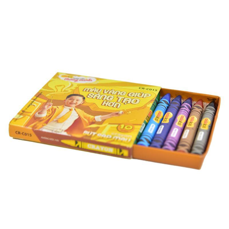 Hộp sáp màu Colokit 𝑻𝒉𝒊𝒆̂𝒏 𝑳𝒐𝒏𝒈 12 màu - 10 màu CR-C015 - CR-C016