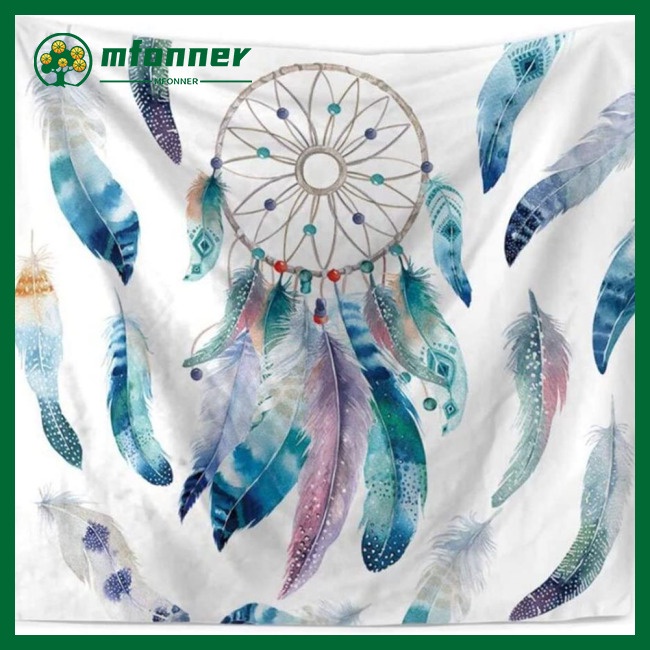 Mfonner dream catcher tấm thảm treo tường in 3d treo nền đầy màu sắc vải tường cho trang trí phòng ngủ