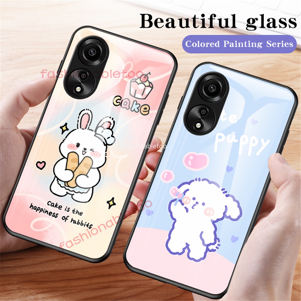 Ốp Điện Thoại Kính Cường Lực Cho oppo a58 nfc a58nfc a38 a18 a78 a98 a17 k a17k a 58 nfc a 38 a 18 a 78 a 98 a 17k 4g 5g 2023 Lưng Ốp lưng Kiểu Dáng Thời Trang Dành Cho Iphone