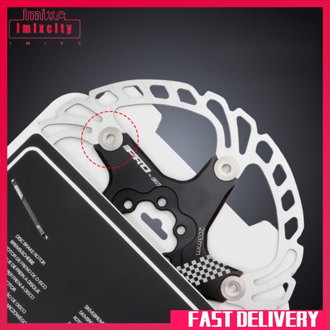 Imixcity mtb 140/160/180 / 203mm đĩa phanh xe đạp đường bộ phanh xe đạp nổi sáu đĩa đinh cho phanh xe đạp leo núi