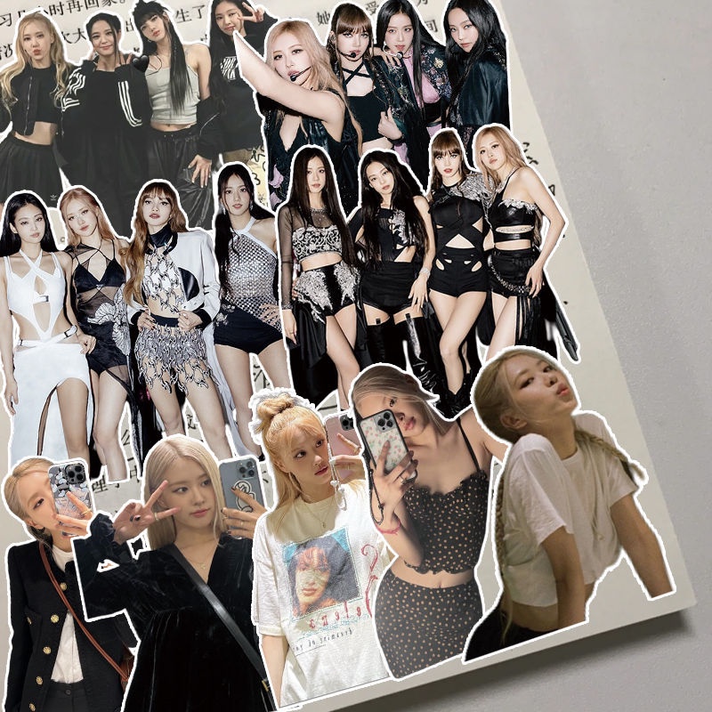 Sticker blackpink Miếng Dán Trang Trí Điện Thoại / Vali / Sổ Tay Hình lisa kim ji-soo jennei rose blackpink Chống Thấm Nước
