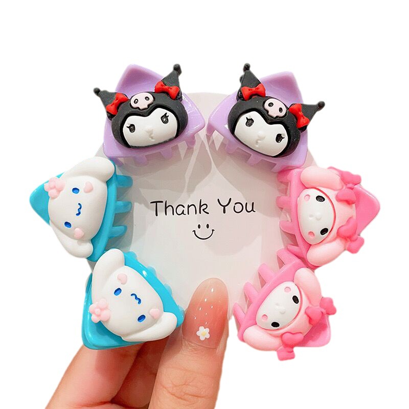 Kẹp tai mèo sanrio trẻ em ngọt ngào phim hoạt hình dopamine màu kẹp tóc gãy 2023
