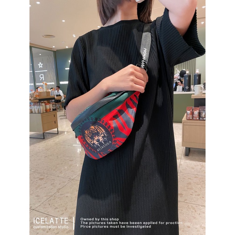 Túi Đeo Chéo Ngực Vải canvas Phong Cách Thể Thao Thời Trang Đường Phố Cá Tính haobing Biqu