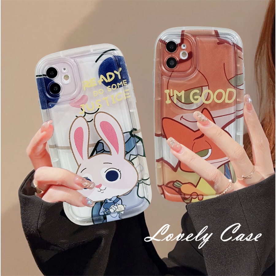 Tương thích với iphone14 13 12 11 pro max 8 7 6 6s plus x xr xs max se 2020 vỏ xà phòng phim hoạt hình dễ thương thỏ và cáo bìa mềm