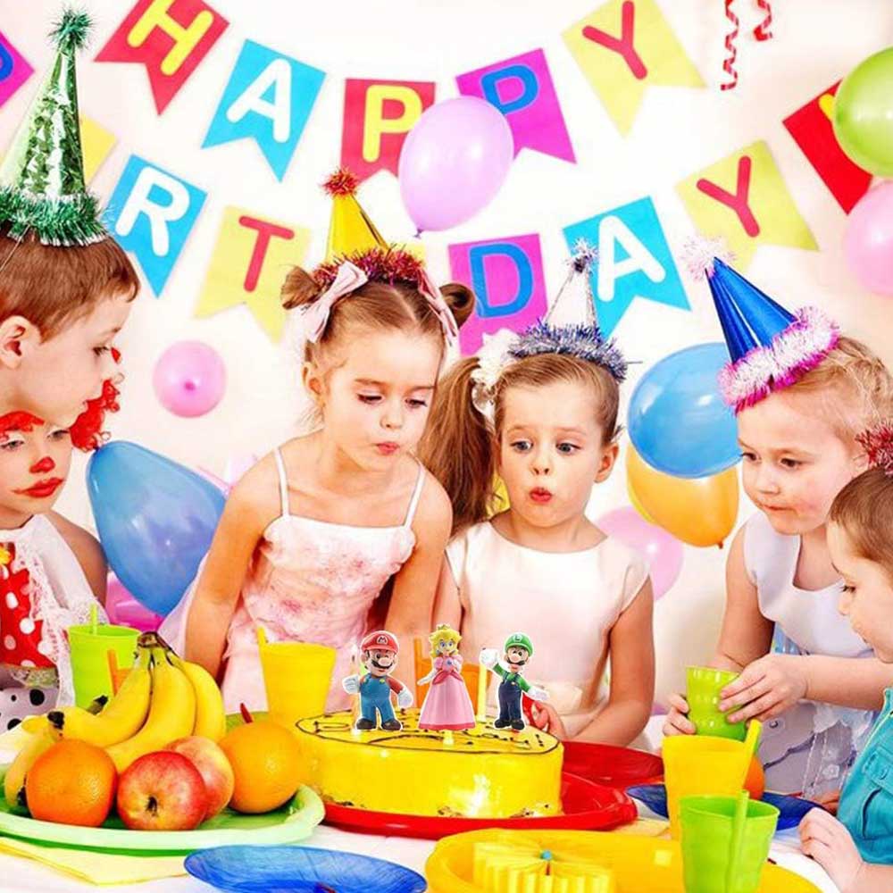 6 Pcs Super Mario Mini Figure Cute Toys Doll Action Figures Collection Gift