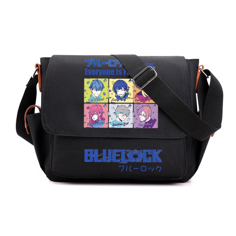 BLUE LOCK Isagi Yoichi Chigiri Hyoma Rin Itoshi cartoon and anime peripheral crossbody bag Two-Dimensional student shoulder bag