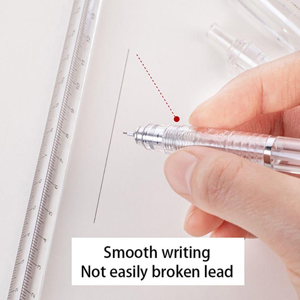 Bút Chì Kim Cơ Học In Morning Trong Suốt Bút Chì Bấm Ngòi 0.5MM / 0.7MM Cao Cấp