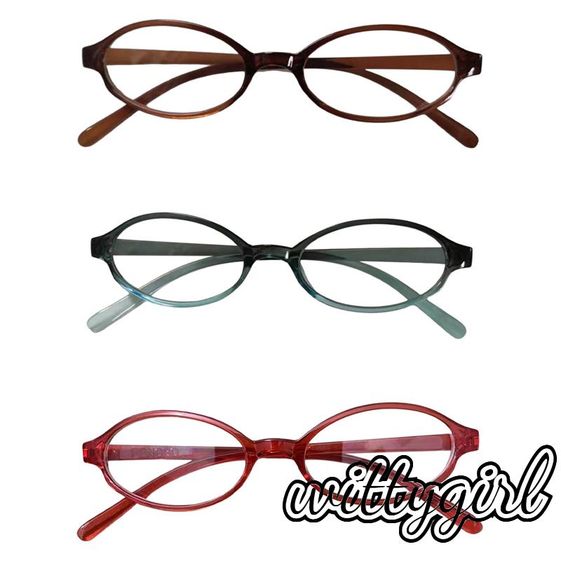 Mắt Kính Hình oval Thời Trang Phong Cách retro Dành Cho Nữ