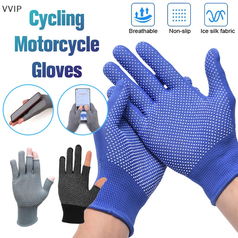 Vvvn motorcycle motor gloves racing găng tay bảo hộ thoáng khí non-slip anti-uv thể thao ngoài trời cưỡi qdd