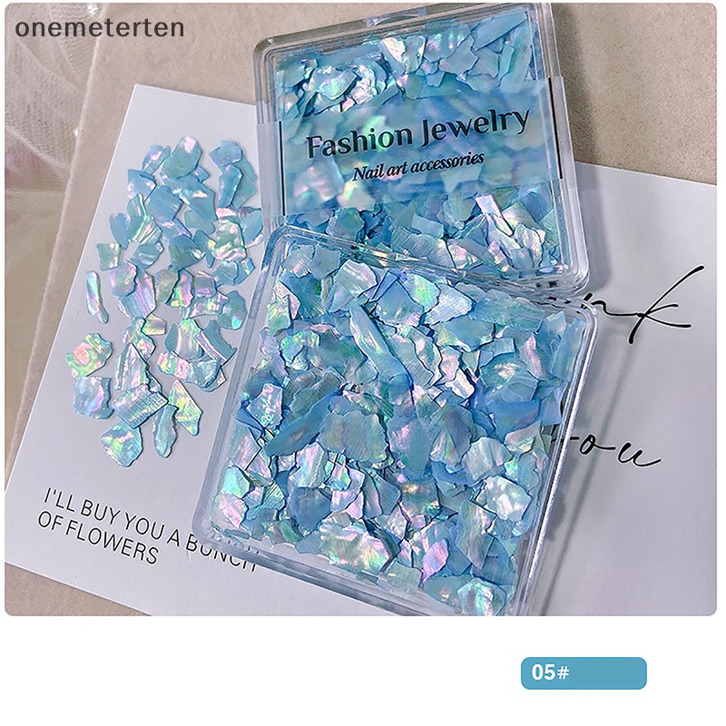 Rten aurora nail shell sequins lấp lánh gradient symphony polarized flakes symphony abalone shell diy nail decoration n