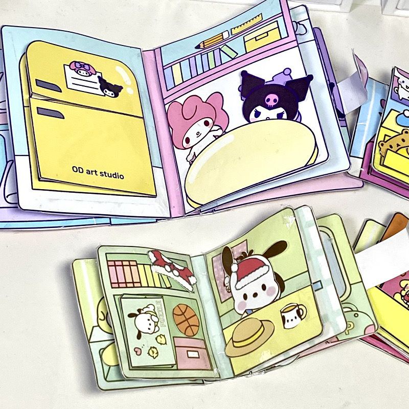 Sách Đồ Chơi Giải Nén Kuromi Melody DIY Sáng Tạo Cho Trẻ Em