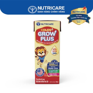 Sữa nước pha sẵn Nutricare Colos 24h Grow Plus phát triển toàn diện180ml