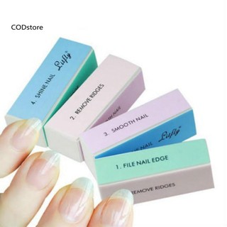 Kdc 1pc nail art shine polished buffer sanding manicure tools khối đánh bóng