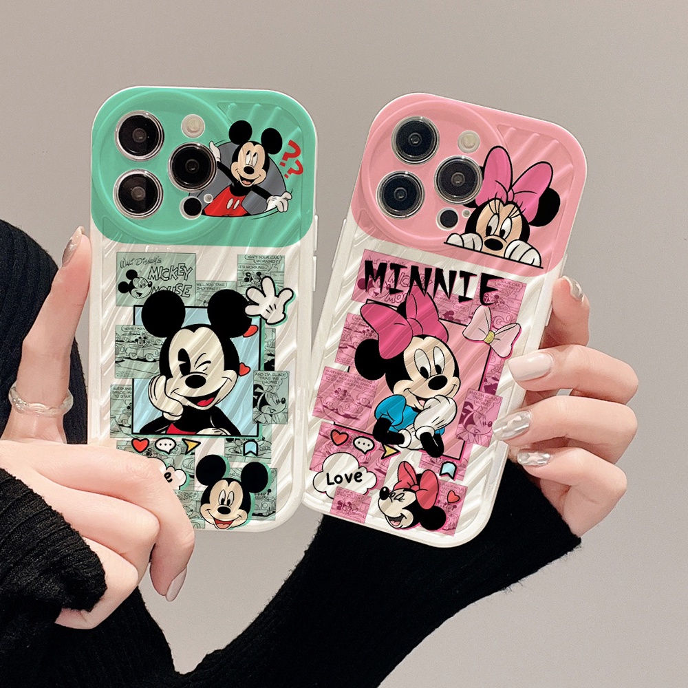 Ốp Điện Thoại TPU Mềm Chống Sốc Hình Disney mickey Minnie Cho IPhone 13 14 12 11 PRO Max Xs Max XR 7 8 Plus