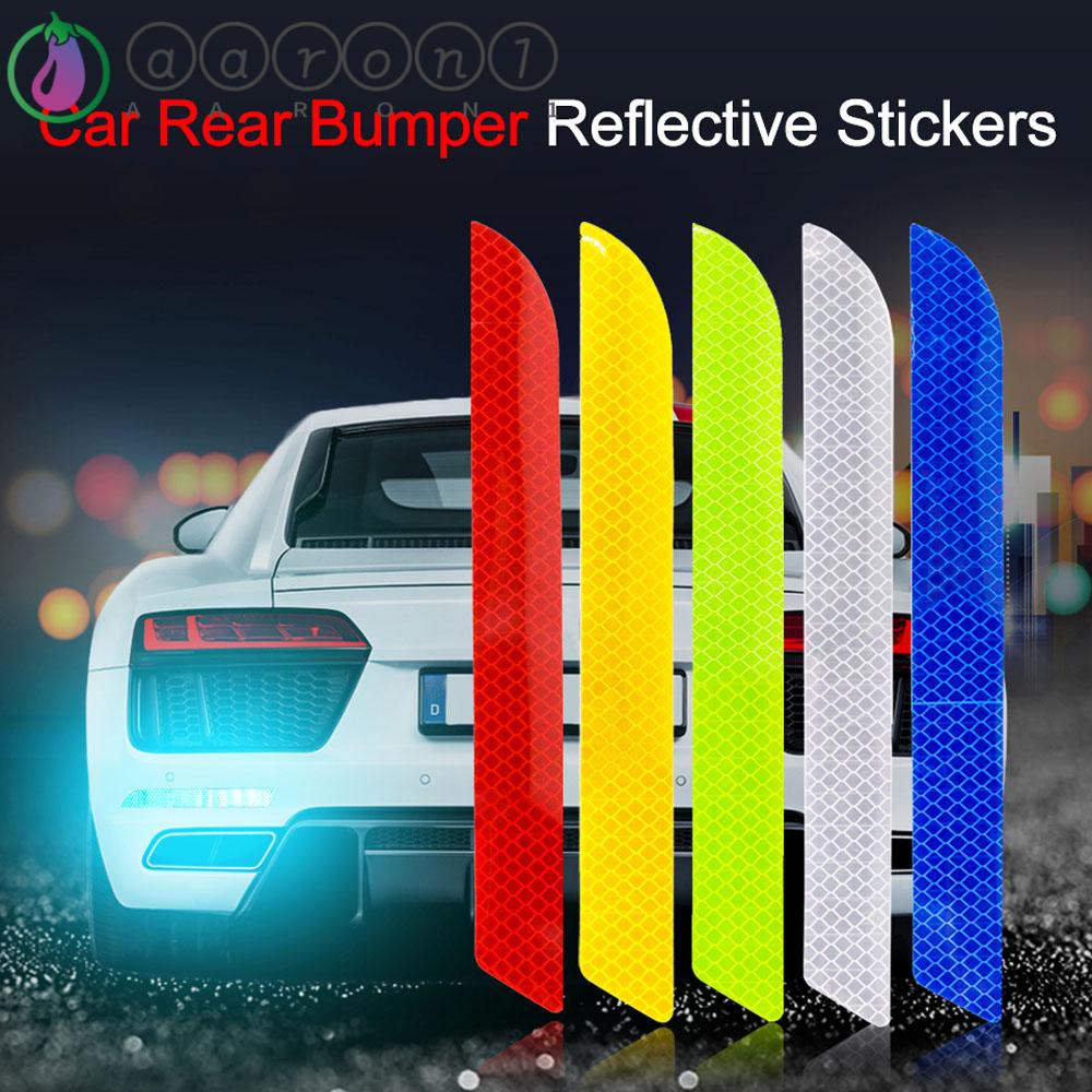 Aaron 1 Cặp Miếng Dán Phản Quang Cảnh Báo An Toàn Nhiều Màu Trang Trí Xe Hơi