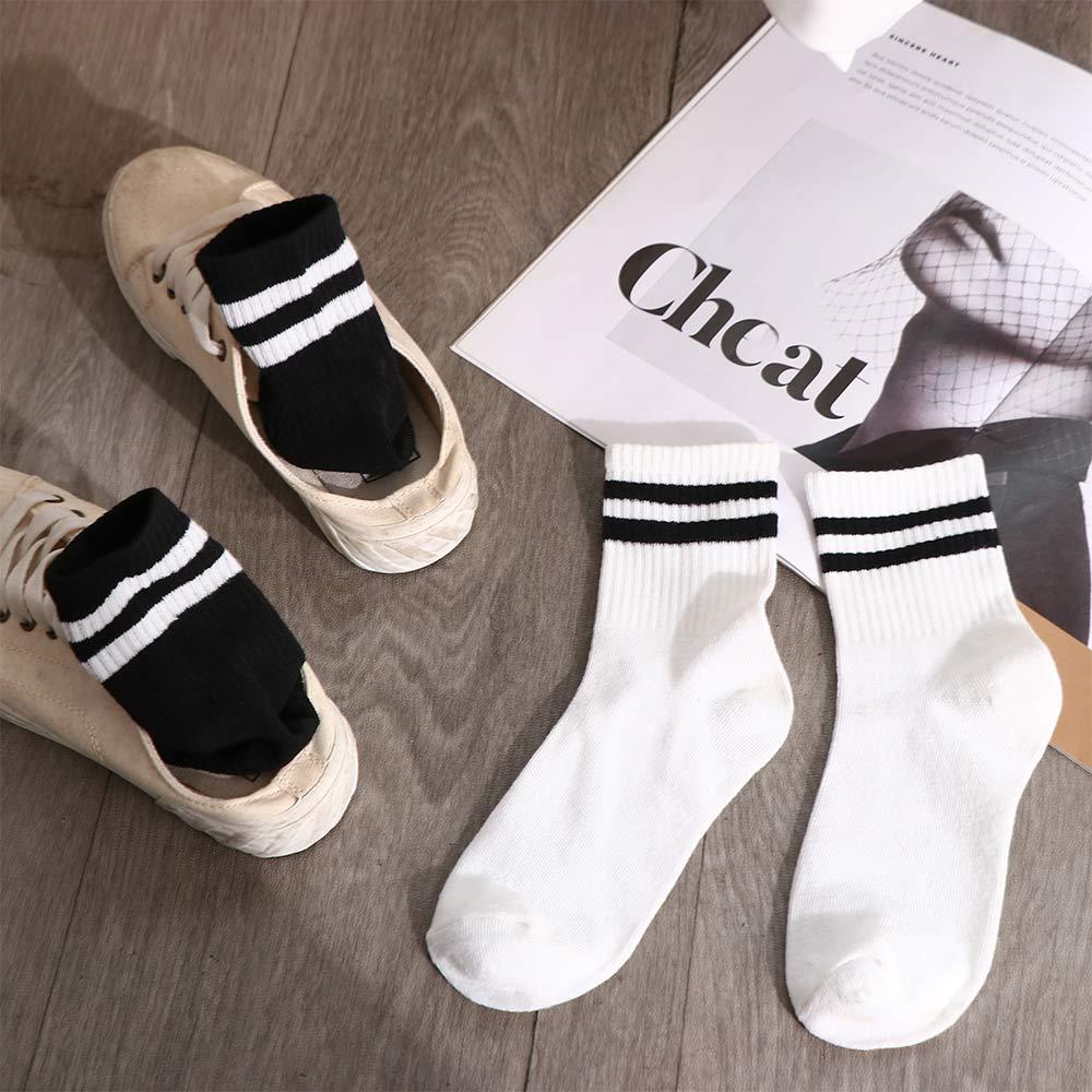 Vớ Giữ Ấm Họa Tiết Kẻ Sọc Thời Trang Nhật Bản Dành Cho Nam Nữ